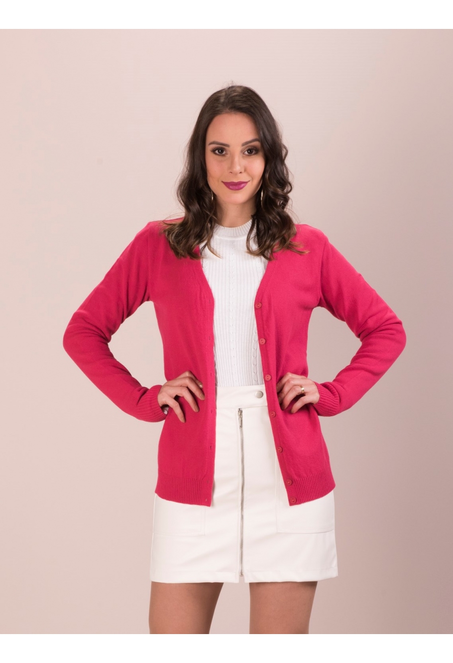 jaqueta de malha feminina