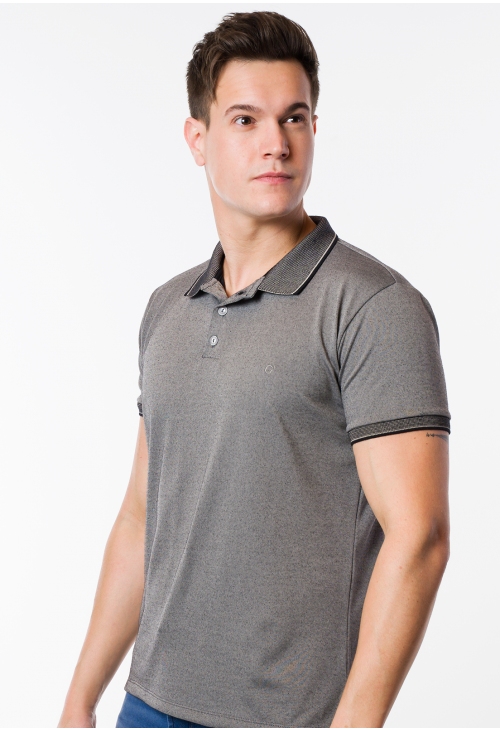 CAMISA MAS. GOLA POLO TRABALHADA