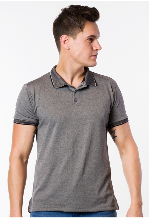 CAMISA MAS. GOLA POLO TRABALHADA