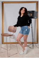 BERMUDA JEANS FEMININO